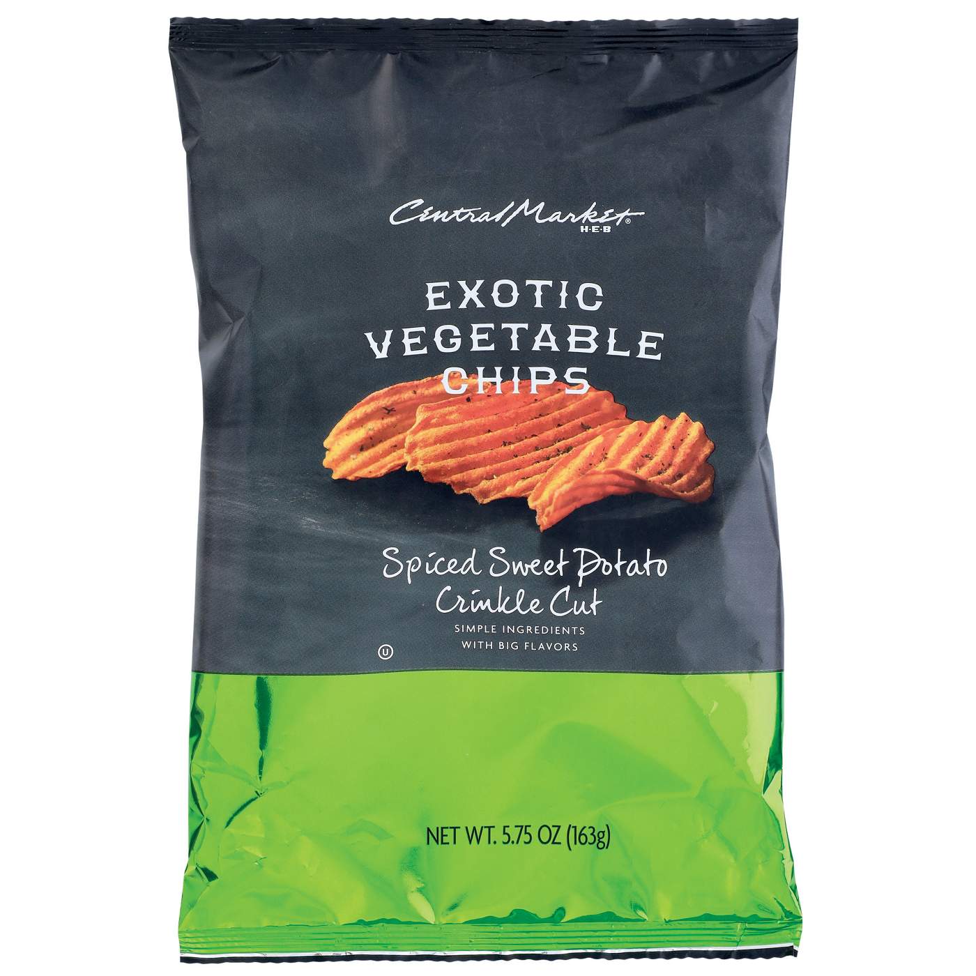 Central Market Spiced Sweet Potato Crinkle Cut Exotic Vegetable Chips