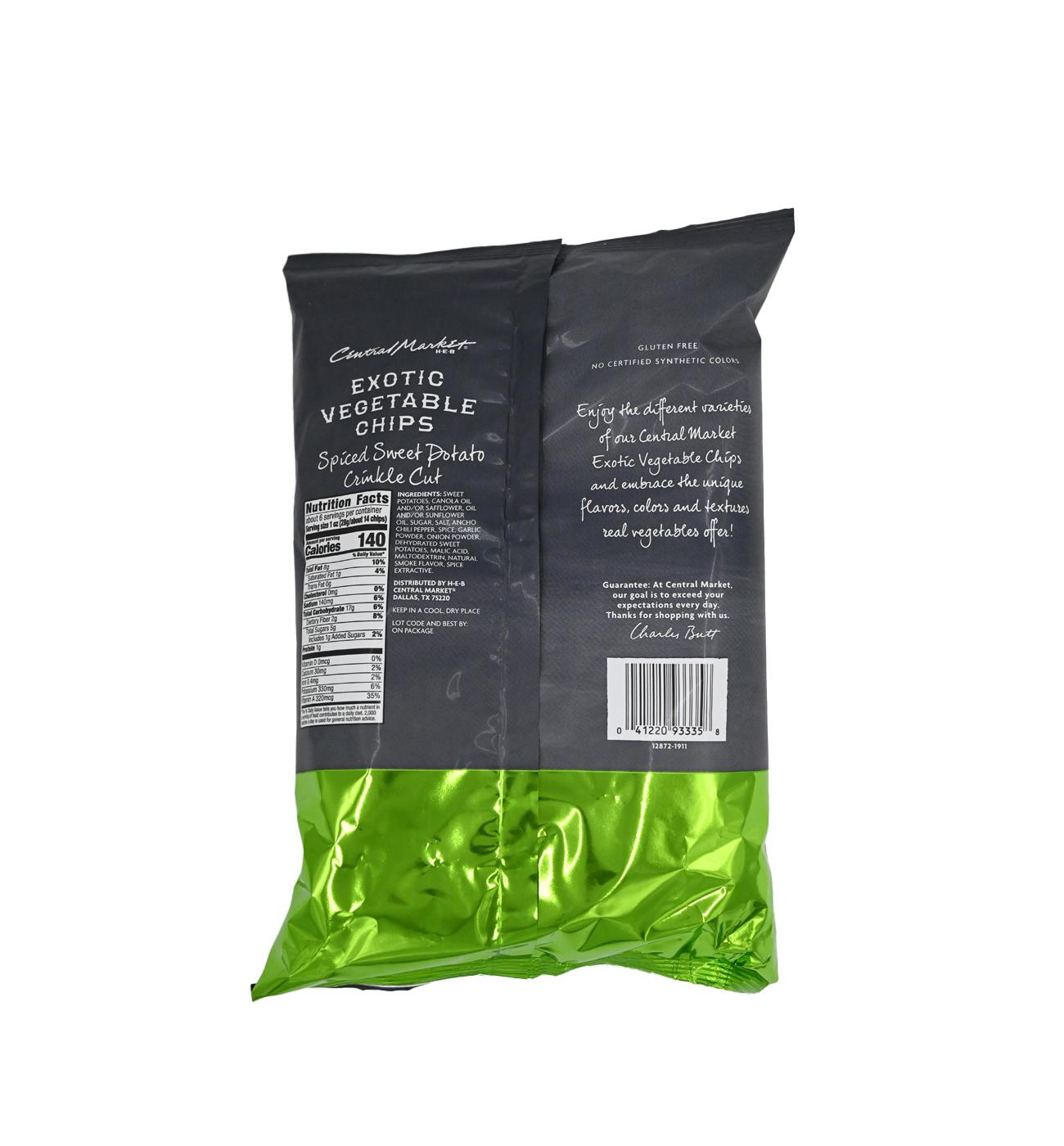 Central Market Spiced Sweet Potato Crinkle Cut Exotic Vegetable Chips Shop Chips at HEB