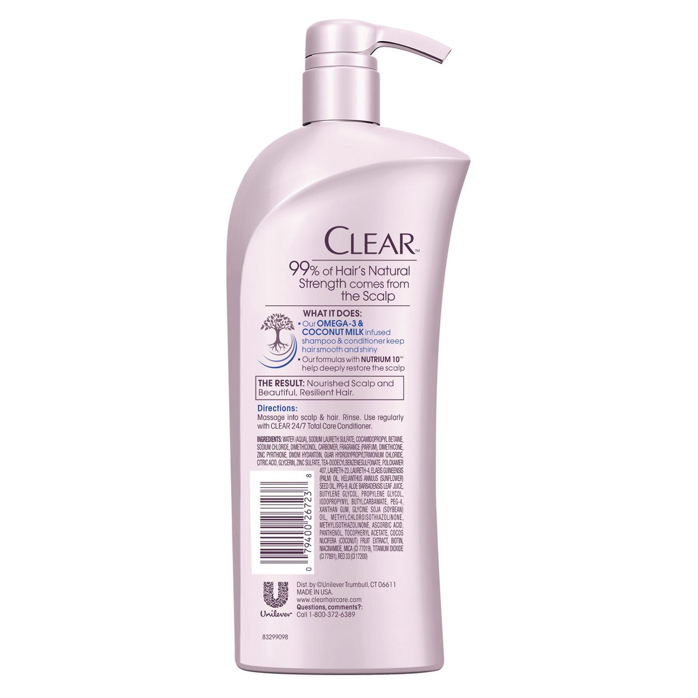 Clear 24/7 Total Care  Shampoo with Pump; image 2 of 4