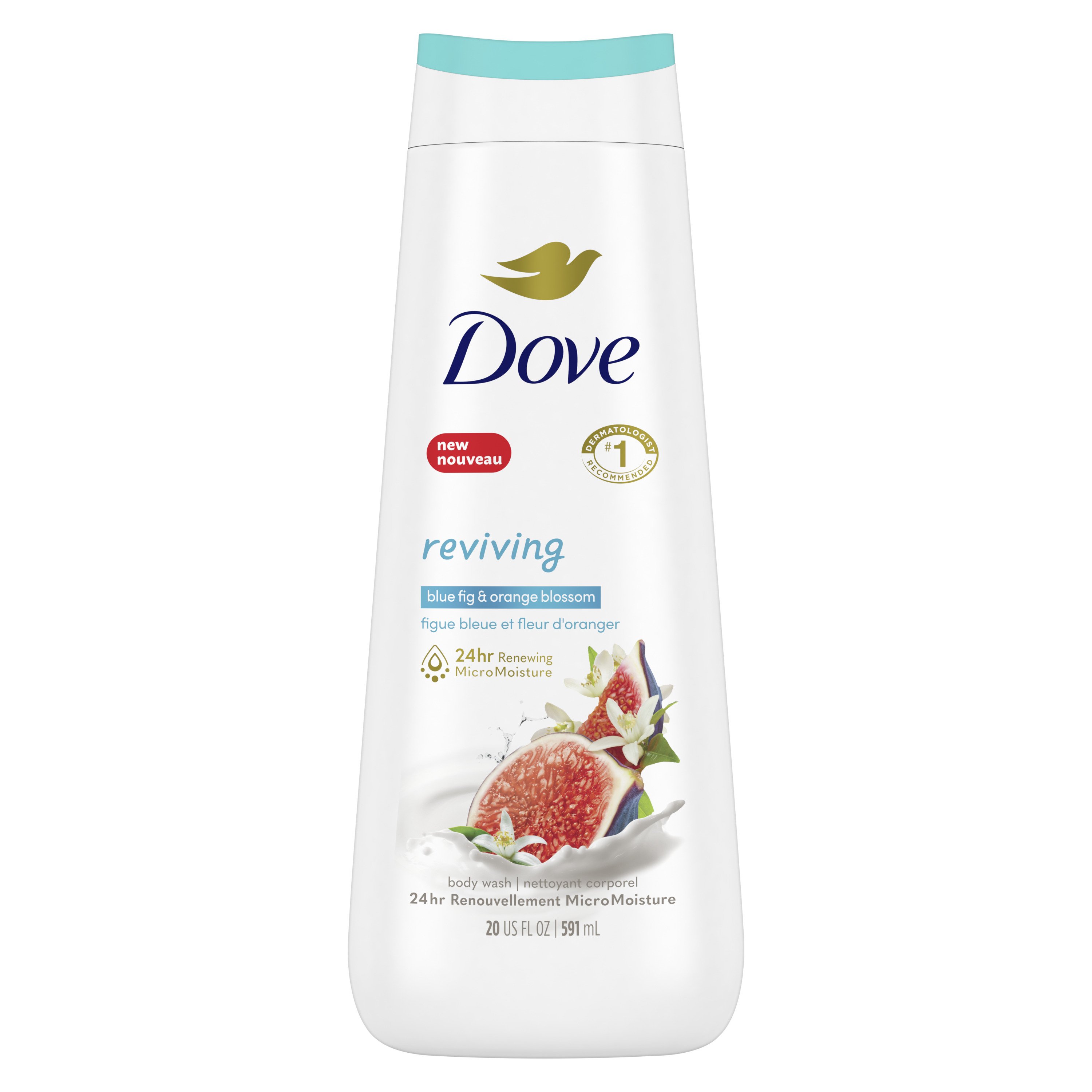 Dove Reviving Body Wash - Blue Fig & Orange Blossom - Shop Body