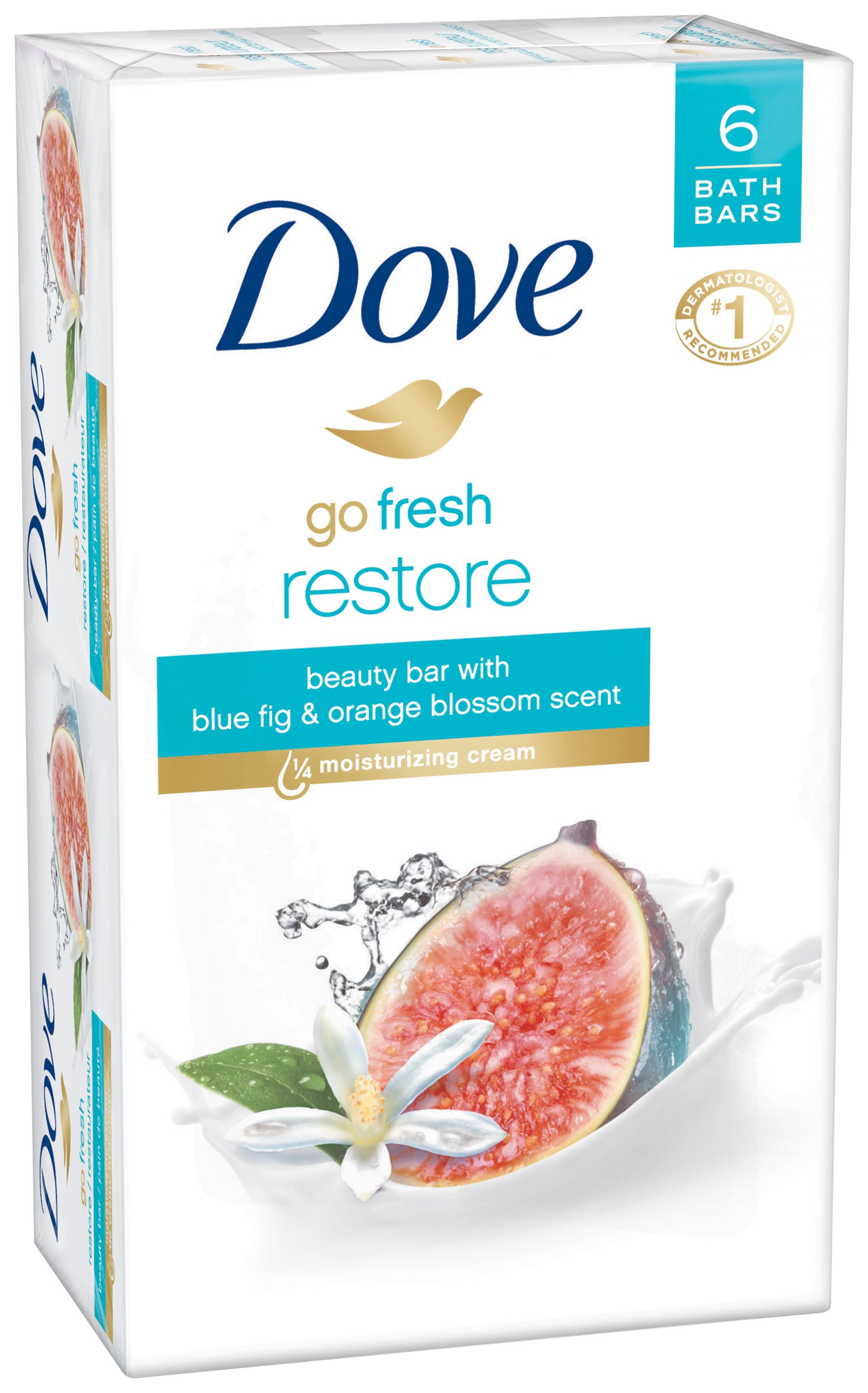 Dove GoFresh Restore Blue Fig And Orange Blossom Scent Beauty Bars