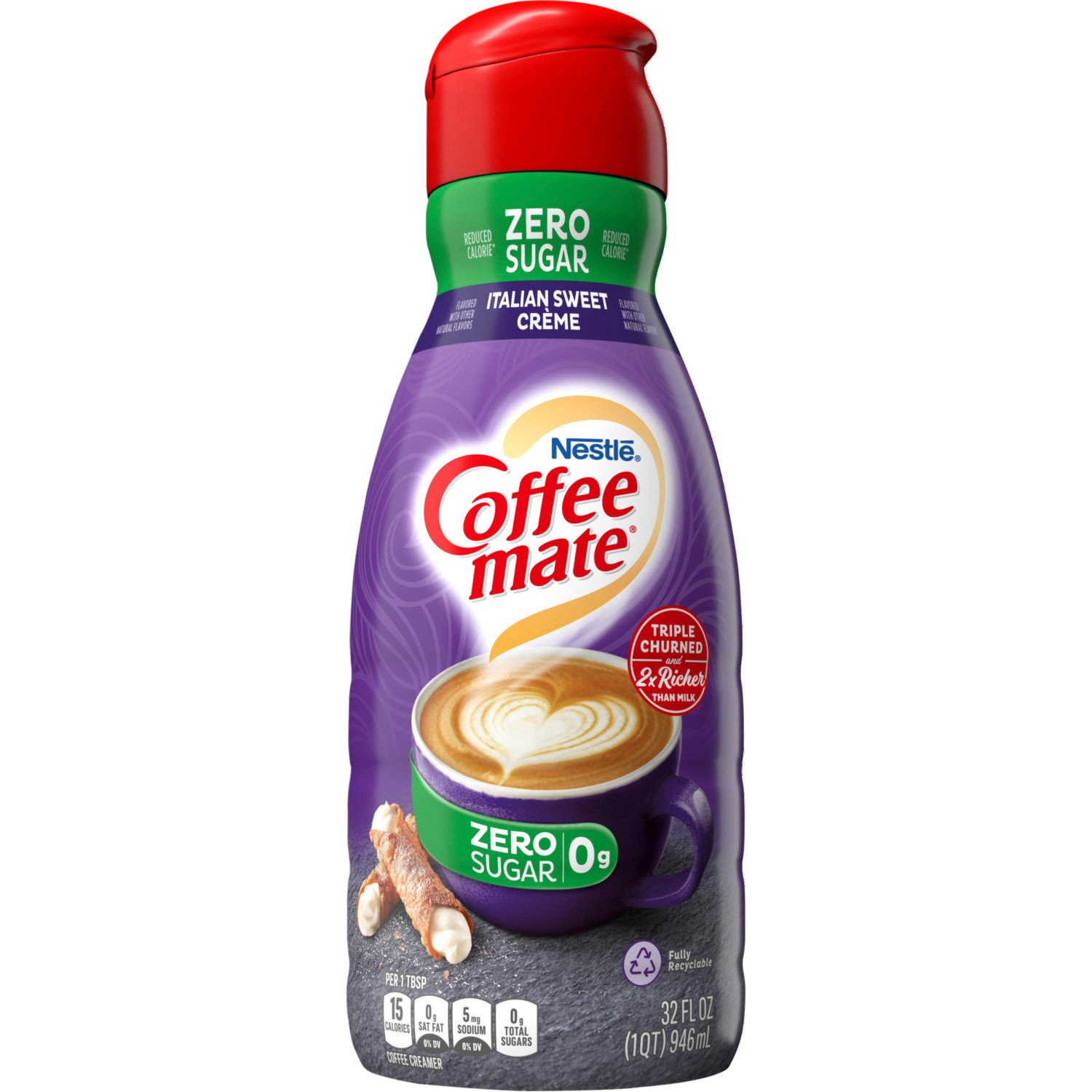 Nestle Coffee Mate Italian Sweet Creme Sugar Free Liquid Coffee Creamer ...