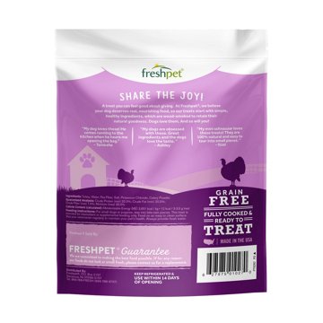 Freshpet Dog Joy Dog Treat - Wood-Smoked Turkey Bacon, 3 oz