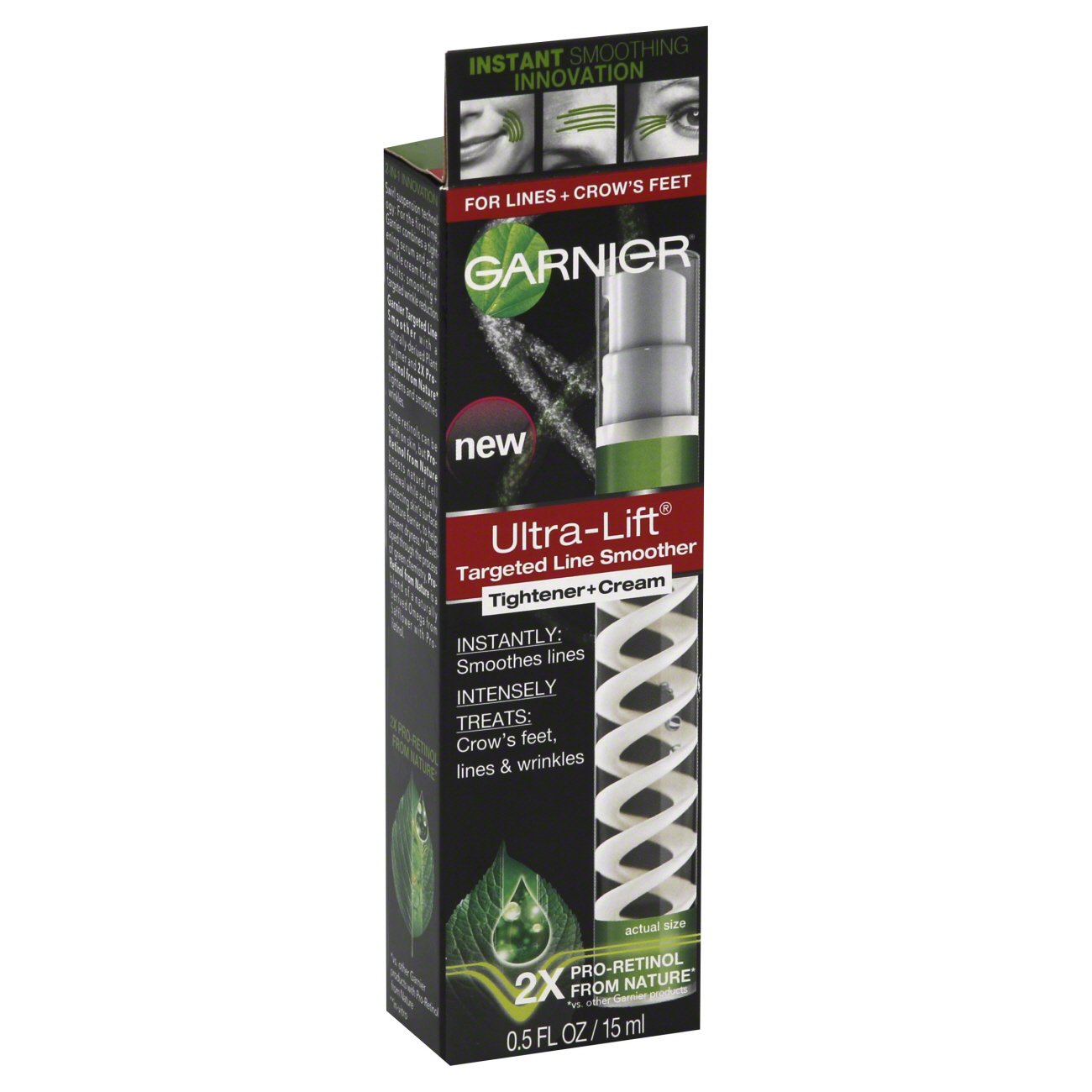 Garnier UltraLift Targeted Line Smoother Tightener + Cream Shop Facial Moisturizer at HEB