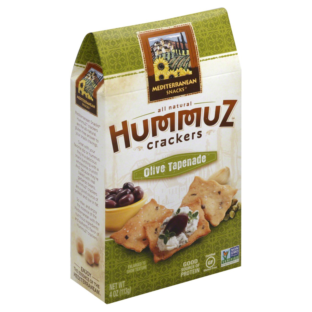 Mediterranean Snacks Hummuz Olive Tapenade Crackers Shop Crackers