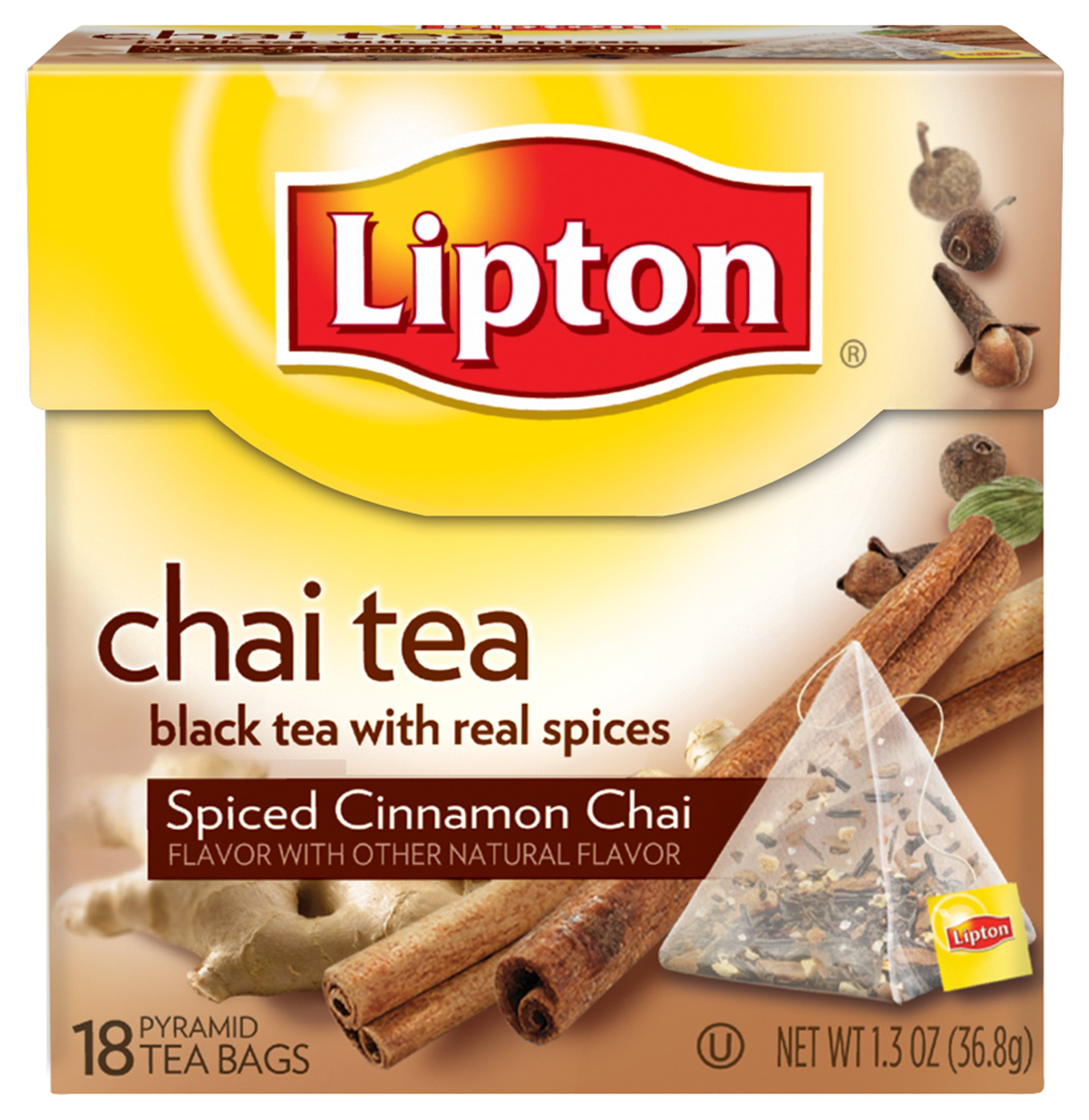 Lipton Spiced Cinnamon Chai Black Tea Pyramids Shop Tea at HEB