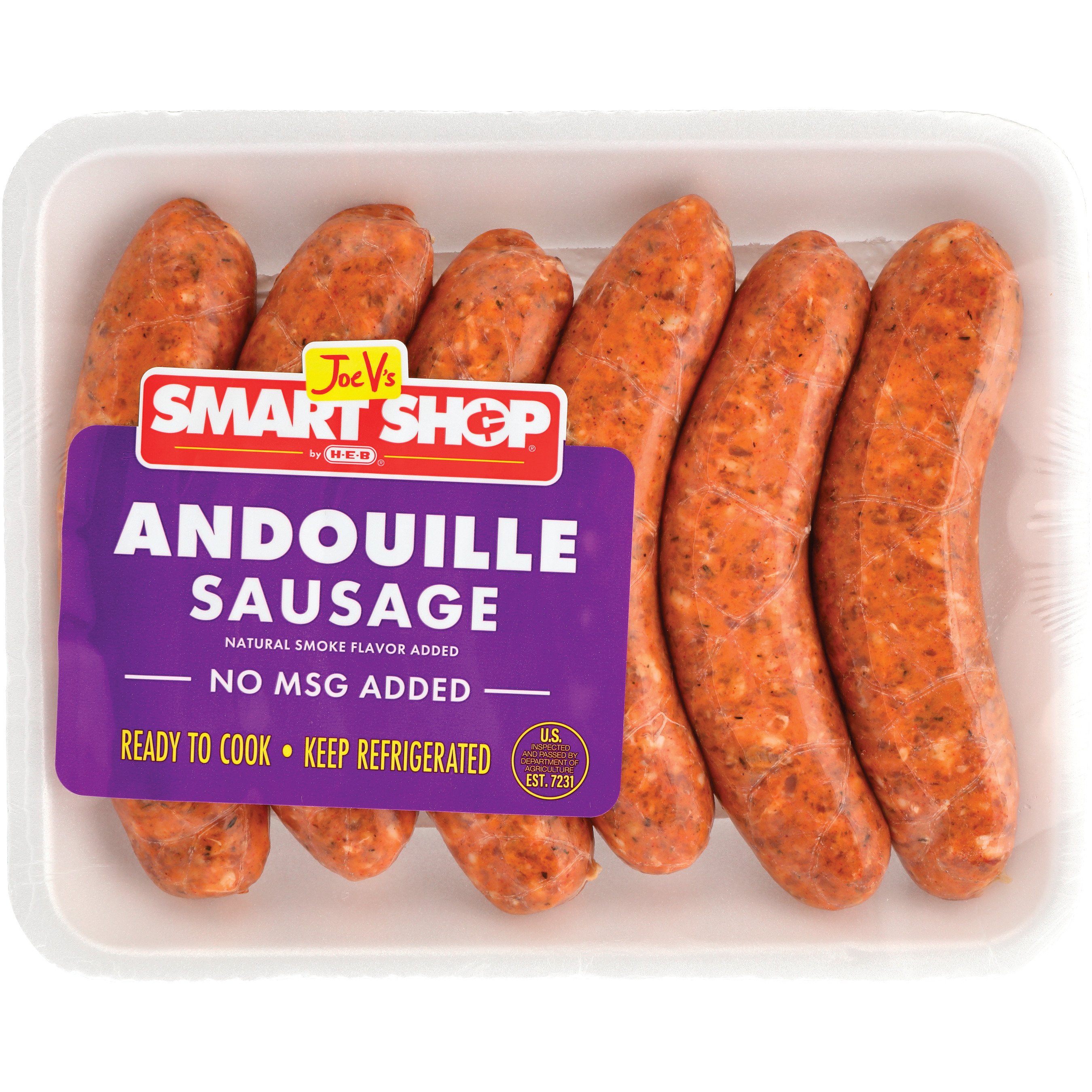 Joe V's Smart Shop by HEB Andouille Pork Sausage Links Shop Sausage