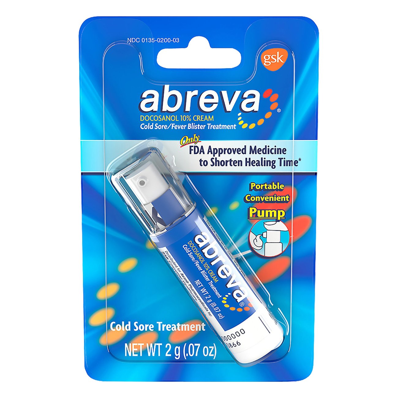 Abreva Cold Sore Pump Shop Lip Balm Treatments At H E B