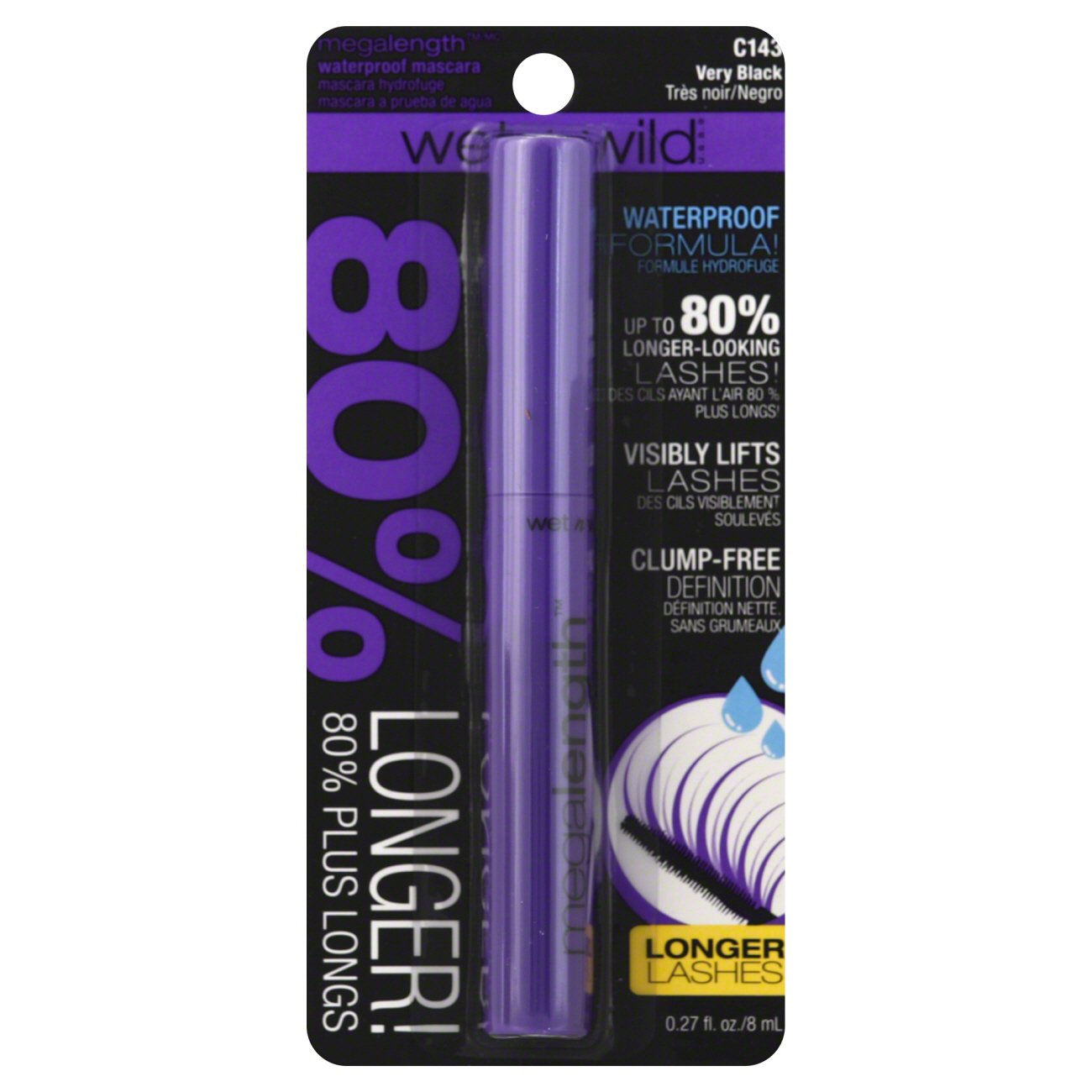Wet n Wild Mega Length Very Black Waterproof Mascara Shop Mascara at