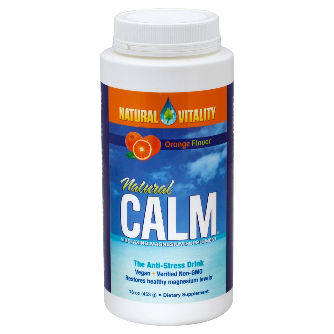 monstruo botón contar hasta Natural Vitality Natural Calm Anti-Stress Drink Orange - Shop Herbs &  Homeopathy at H-E-B