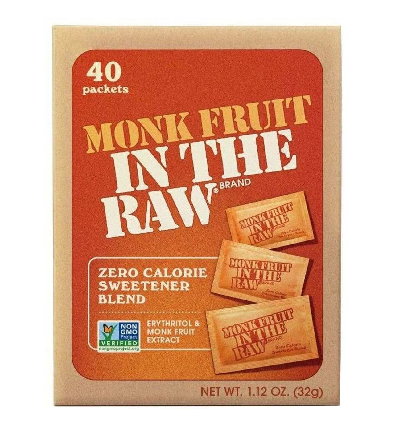 Monk Fruit in the Raw Zero Calorie Sweetener Packets; image 1 of 5