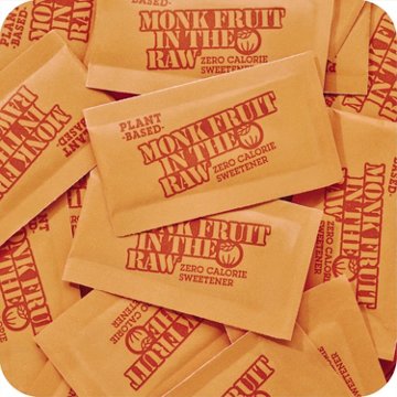 Monk Fruit in the Raw Zero Calorie Sweetener Packets, 40 ct