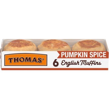 Thomas' Pumpkin Spice English Muffins, 6 ct