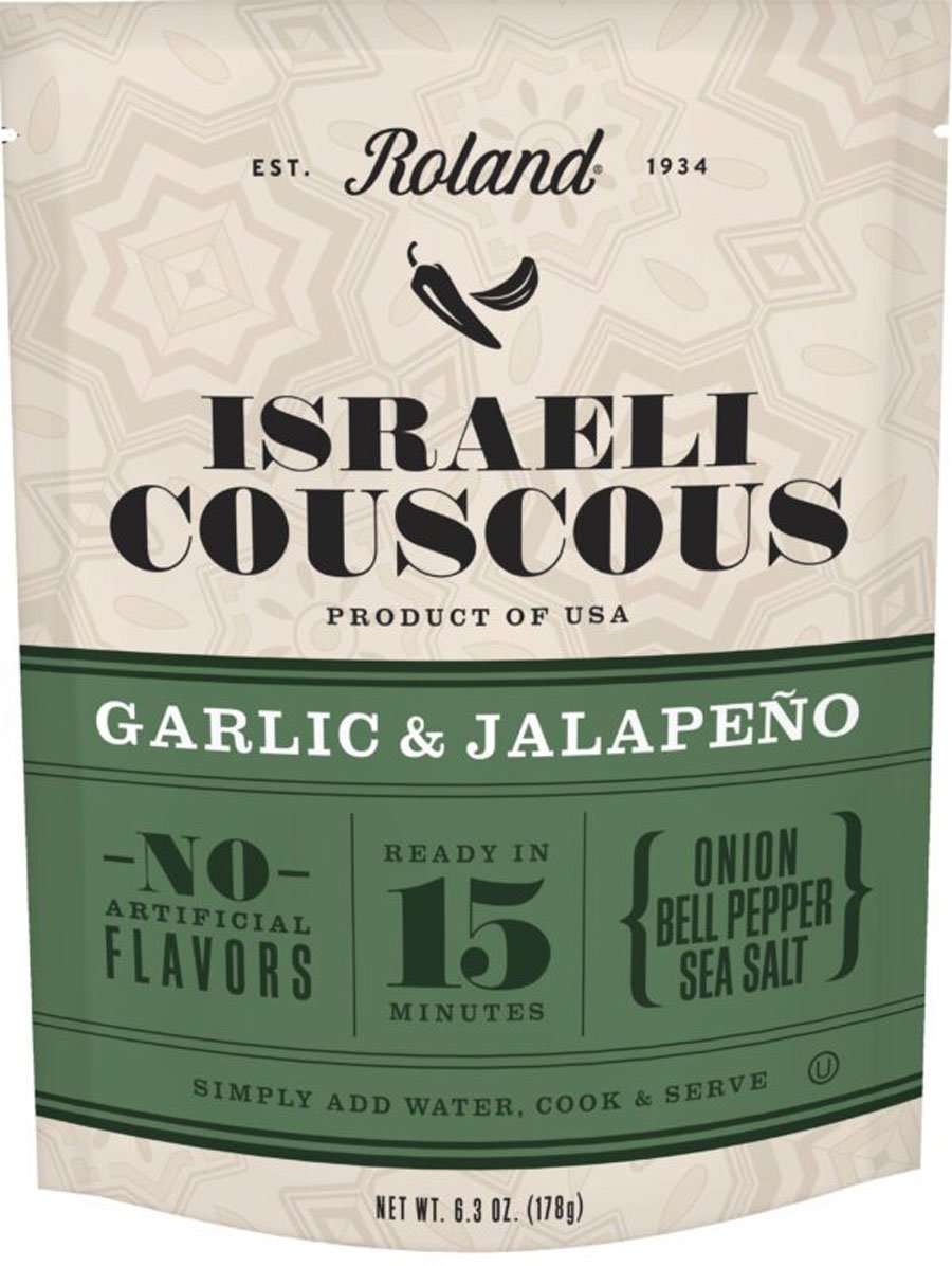 カコーレマルキン　33本 Roland Israeli Couscous Garlic Jalapeno, 6.3 oz | Central Market