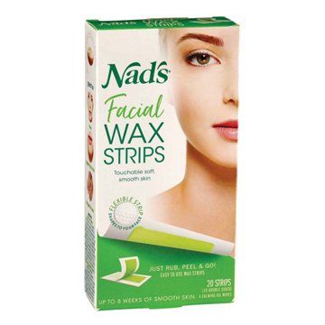 Nad's Facial Wax Strips, 20 ct