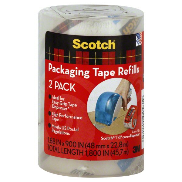 Scotch Packaging Tape Refills, 1.88 x 900 in Shop Tape at HEB