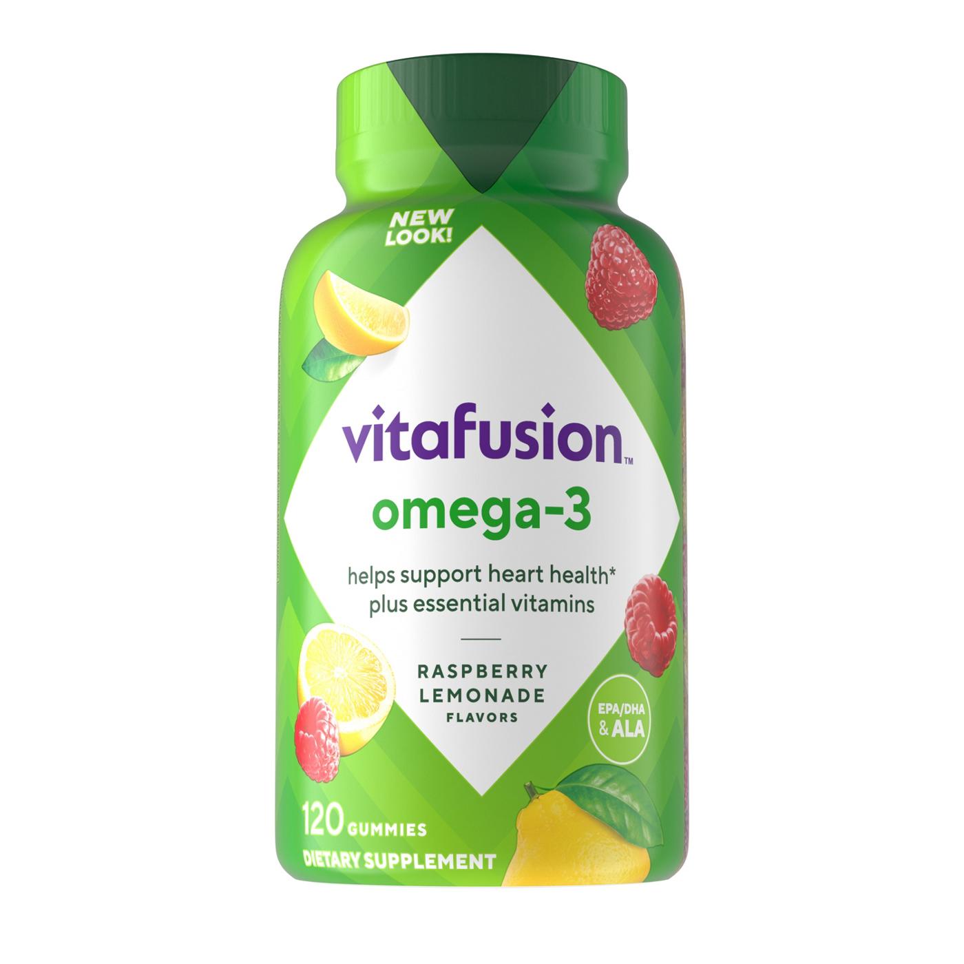 Vitafusion Omega-3 EPA/DHA Vitamin Gummies - Raspberry Lemonade; image 1 of 6