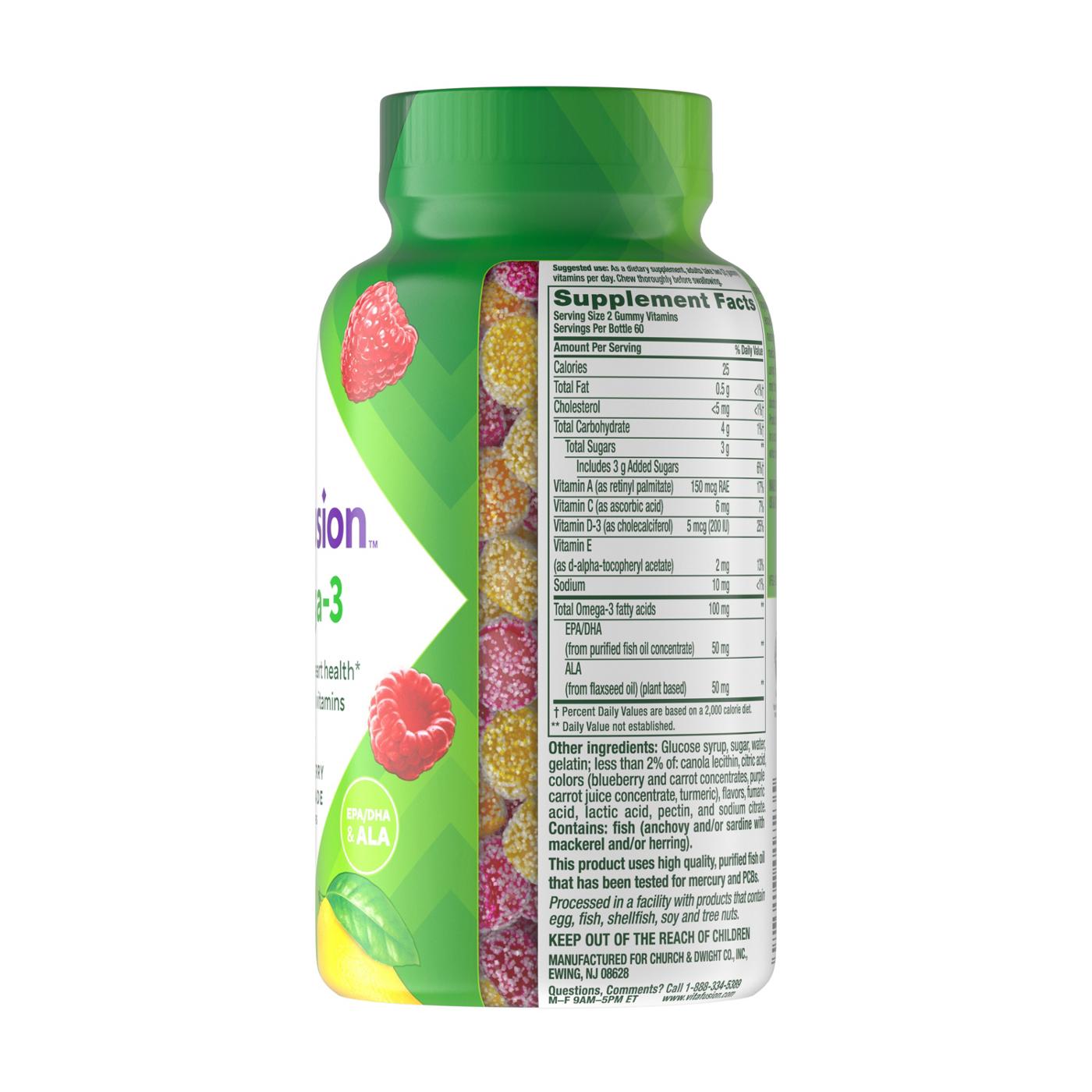 Vitafusion Omega-3 EPA/DHA Vitamin Gummies - Raspberry Lemonade; image 2 of 6