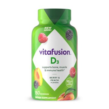 Vitafusion Vitamin D3 2000 IU Gummies - Berry & Peach, 150 ct
