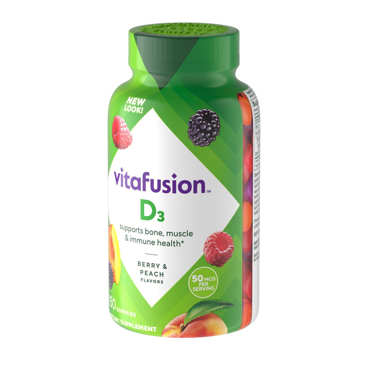 Vitafusion Vitamin D3 2000 IU Gummies - Berry & Peach; image 4 of 6
