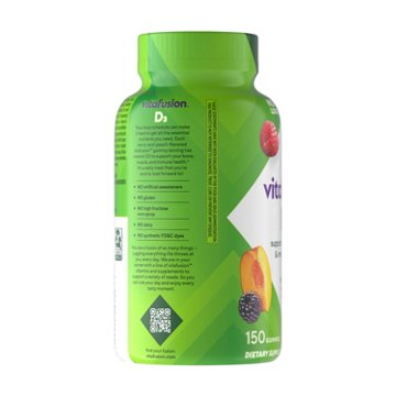 Vitafusion Vitamin D3 2000 IU Gummies - Berry & Peach, 150 ct