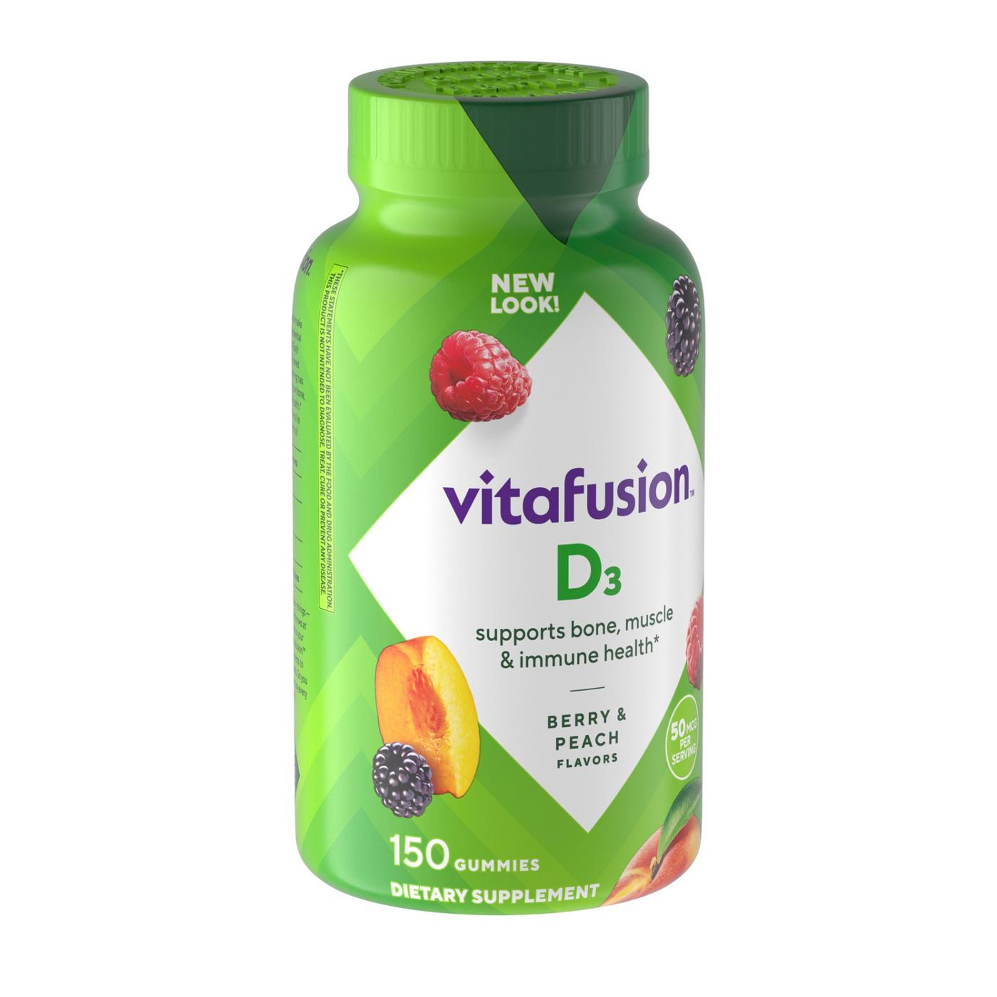 Vitafusion Vitamin D3 2000 IU Gummies - Berry & Peach; image 6 of 6