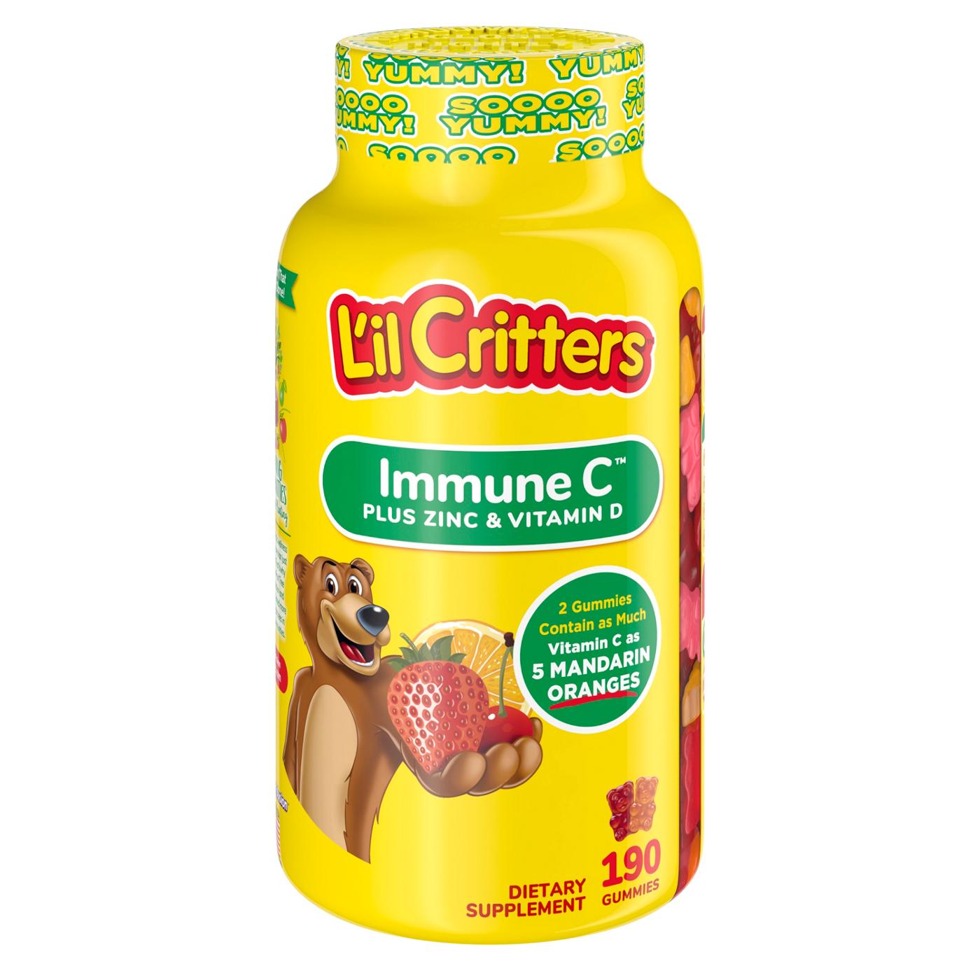 L'il Critters Immune C Plus Zinc & Vitamin D Gummies; image 1 of 6