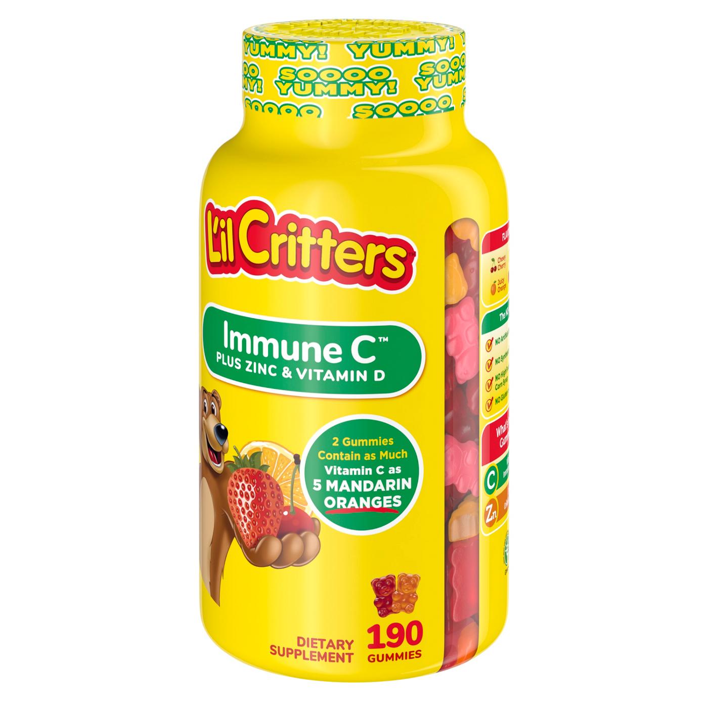 L'il Critters Immune C Plus Zinc & Vitamin D Gummies; image 5 of 6