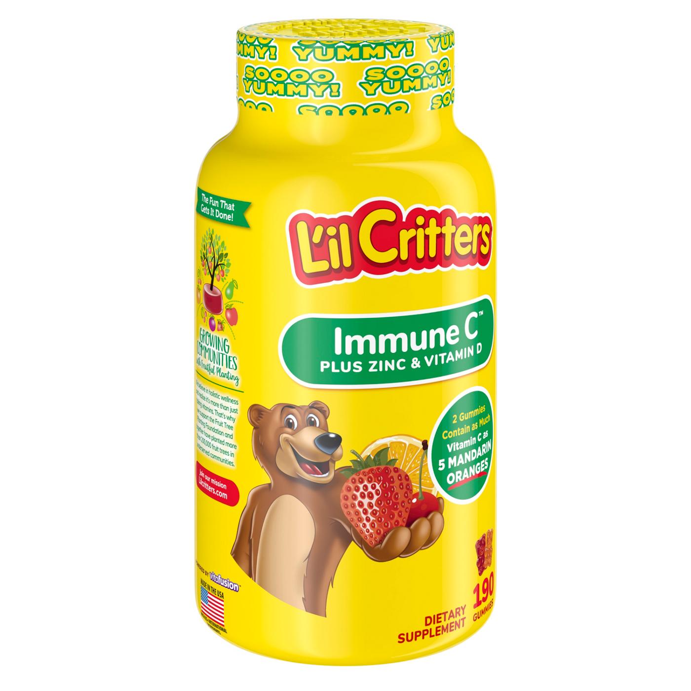 L'il Critters Immune C Plus Zinc & Vitamin D Gummies; image 6 of 6