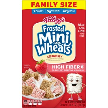 Kellogg's Frosted Mini-Wheats Strawberry Cold Breakfast Cereal