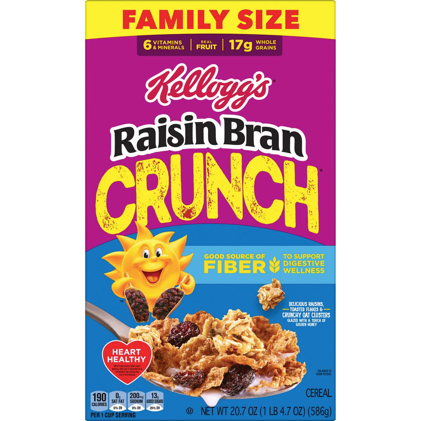 Kellogg's Raisin Bran Crunch Original Cold Breakfast Cereal - Family Size; image 1 of 12