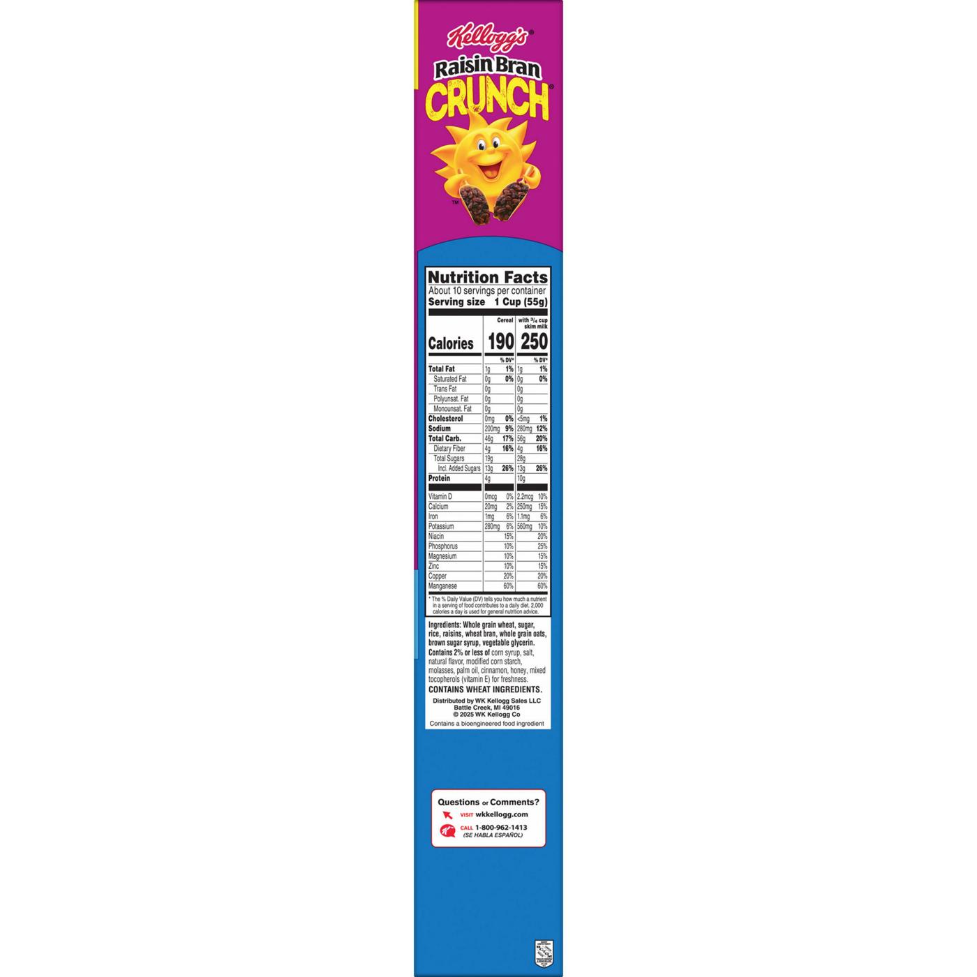 Kellogg's Raisin Bran Crunch Original Cold Breakfast Cereal - Family Size; image 11 of 12