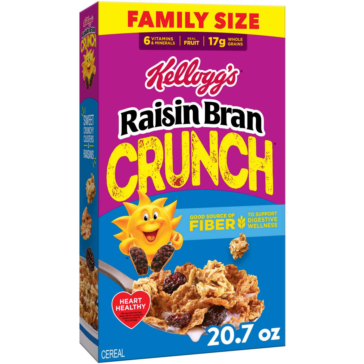 Kellogg's Raisin Bran Crunch Original Cold Breakfast Cereal - Family Size; image 12 of 12