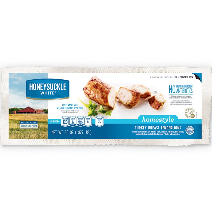 Honeysuckle White Homestyle Lean Turkey Breast Tenderloin Shop Meat at HEB
