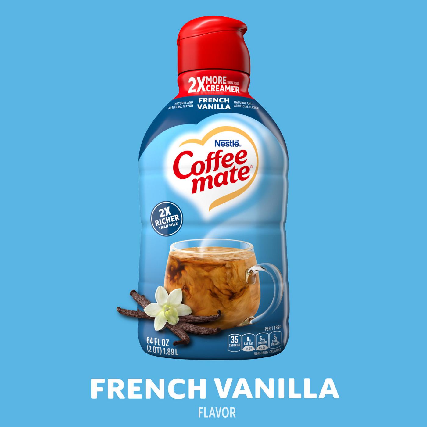Coffee Mate French Vanilla Liquid Coffee Creamer 64 fl oz.; image 5 of 6