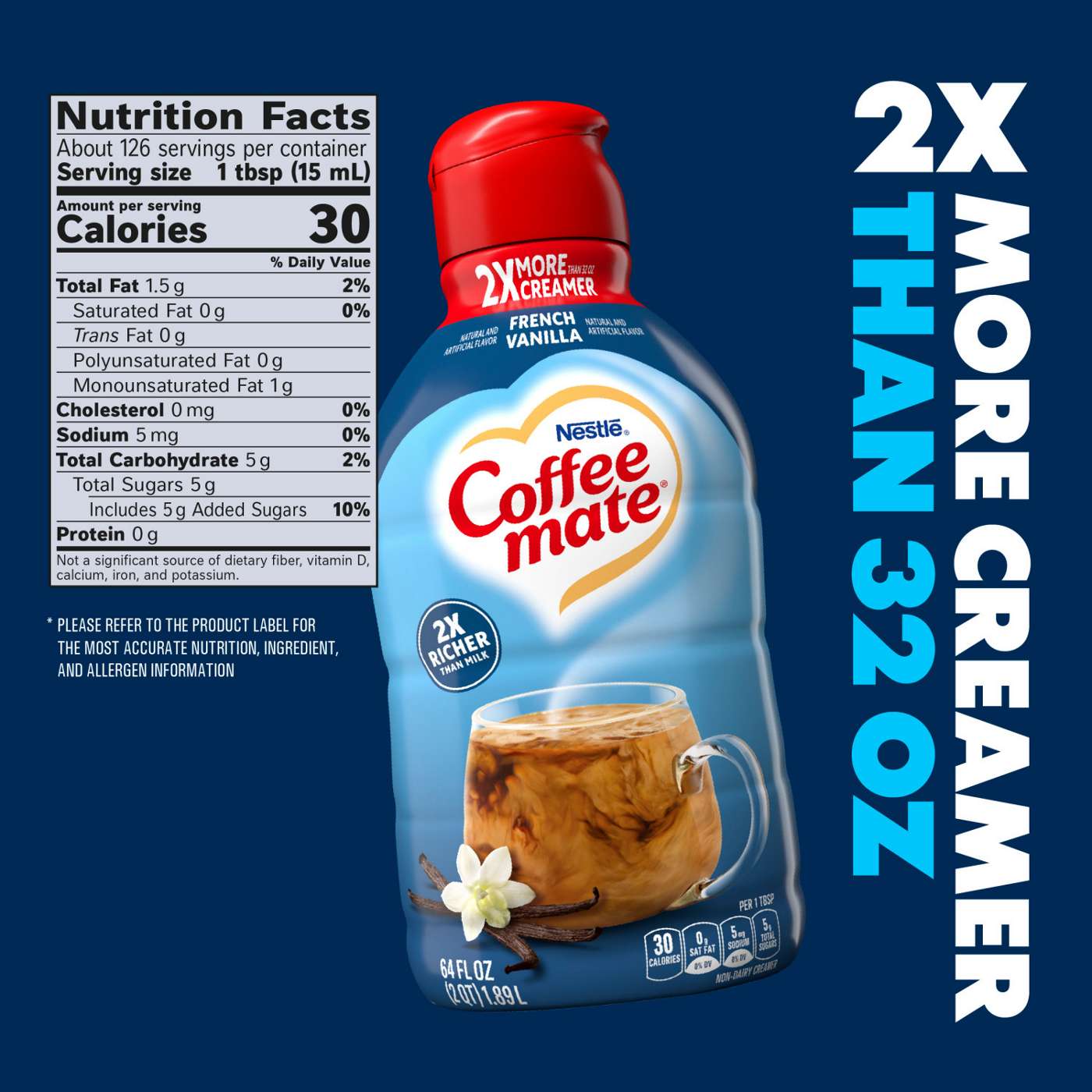 Nestle Coffee Mate Coffee Creamer - French Vanilla; image 6 of 7