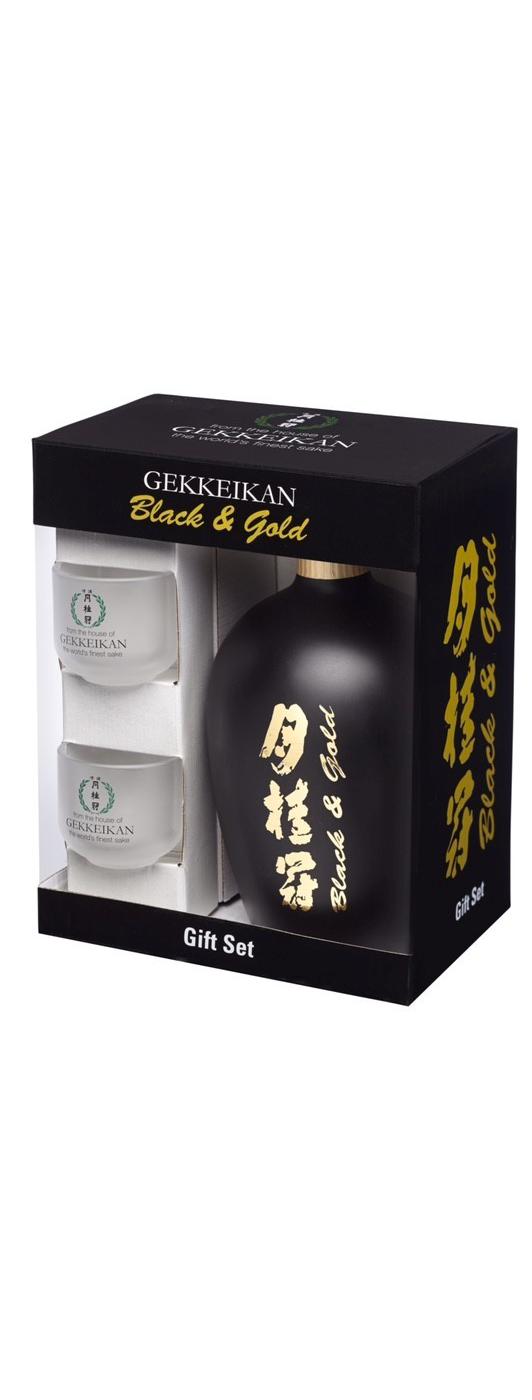 Gekkeikan Black & Gold Gift Set; image 2 of 2