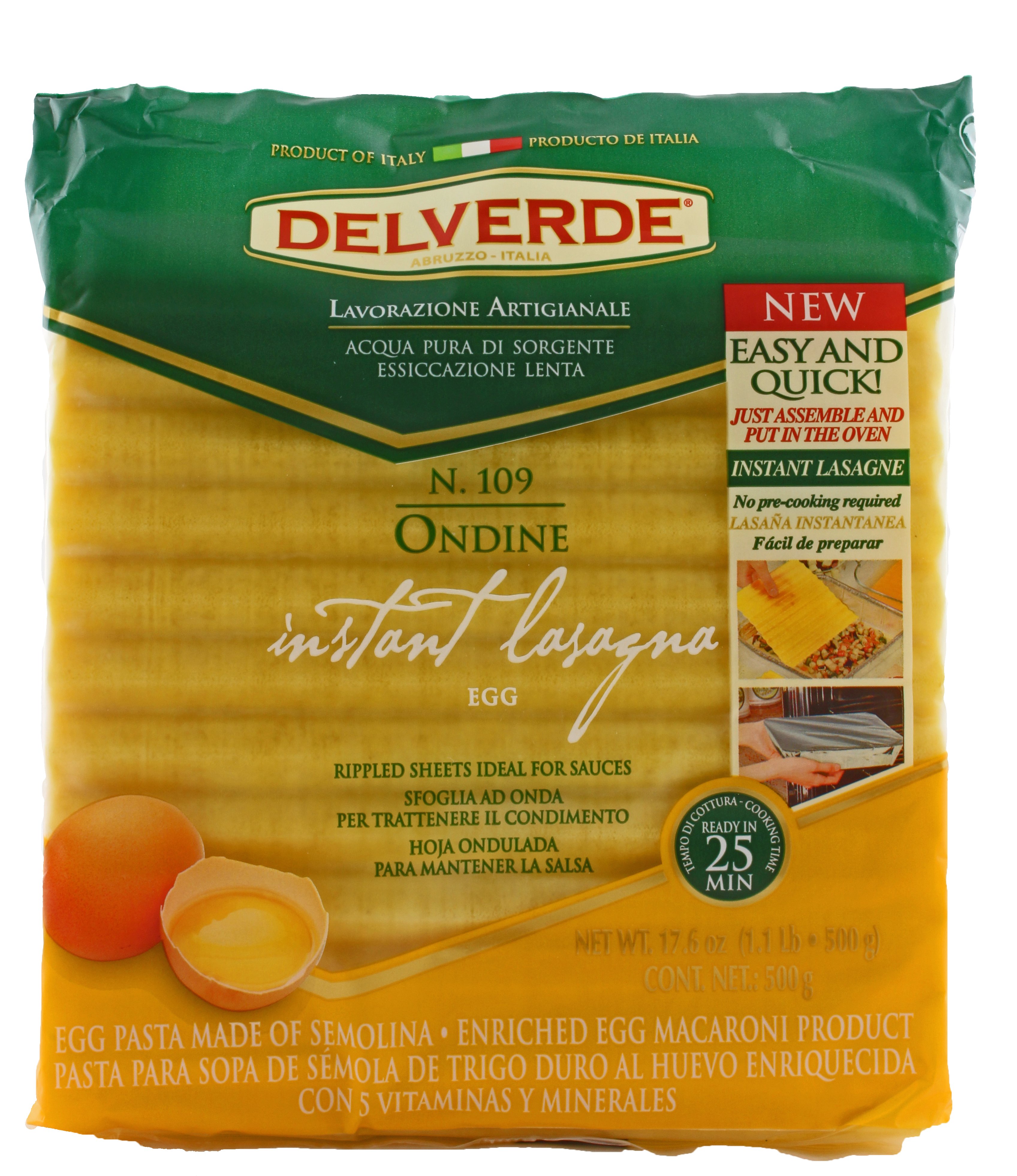 Delverde Ondine Egg No Boil Lasagna Shop Pasta at HEB