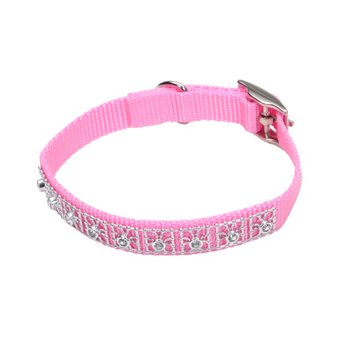 Alliance Pink Jeweled 3/8 in x 10 in Collar, EACH
