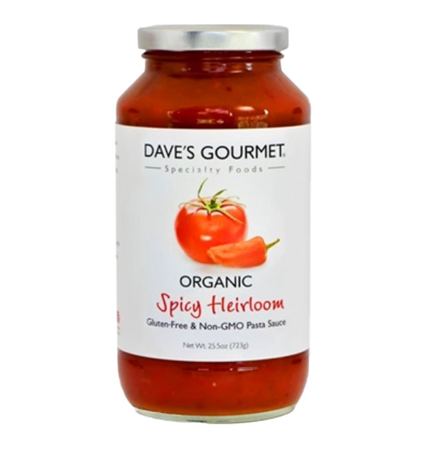 Dave's Gourmet Organic Spicy Heirloom Pasta Sauce Shop Pasta sauces