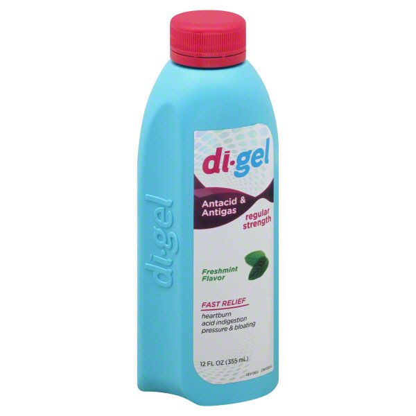 DiGel Regular Strength Freshmint Flavor Liquid Shop Digestion