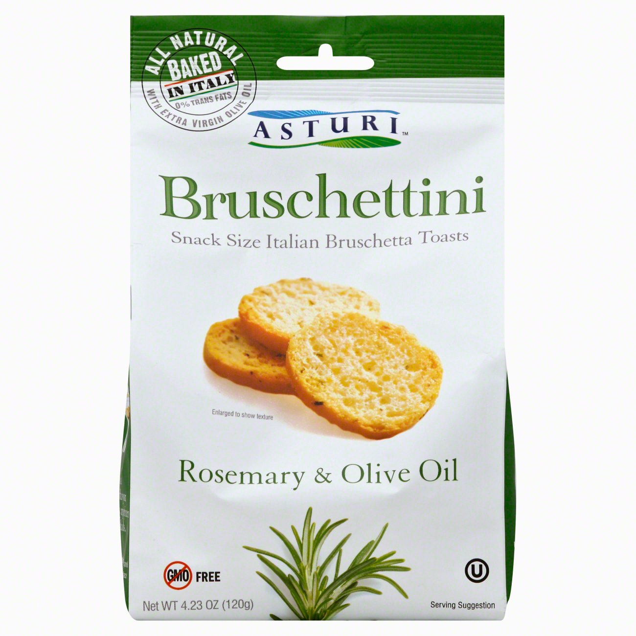 Asturi Bruschettini Rosemary Olive Oil Italian Toasts - Shop Crackers ...