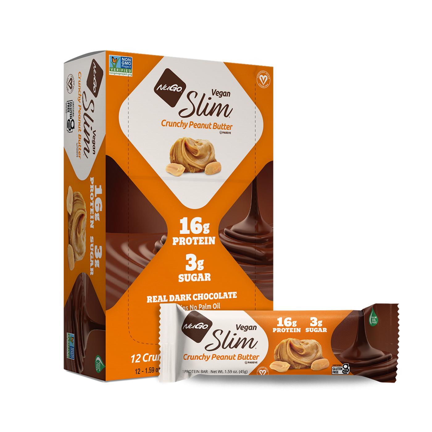 NuGo Slim Low Sugar 16g Protein Bar - Crunchy Peanut Butter; image 3 of 5
