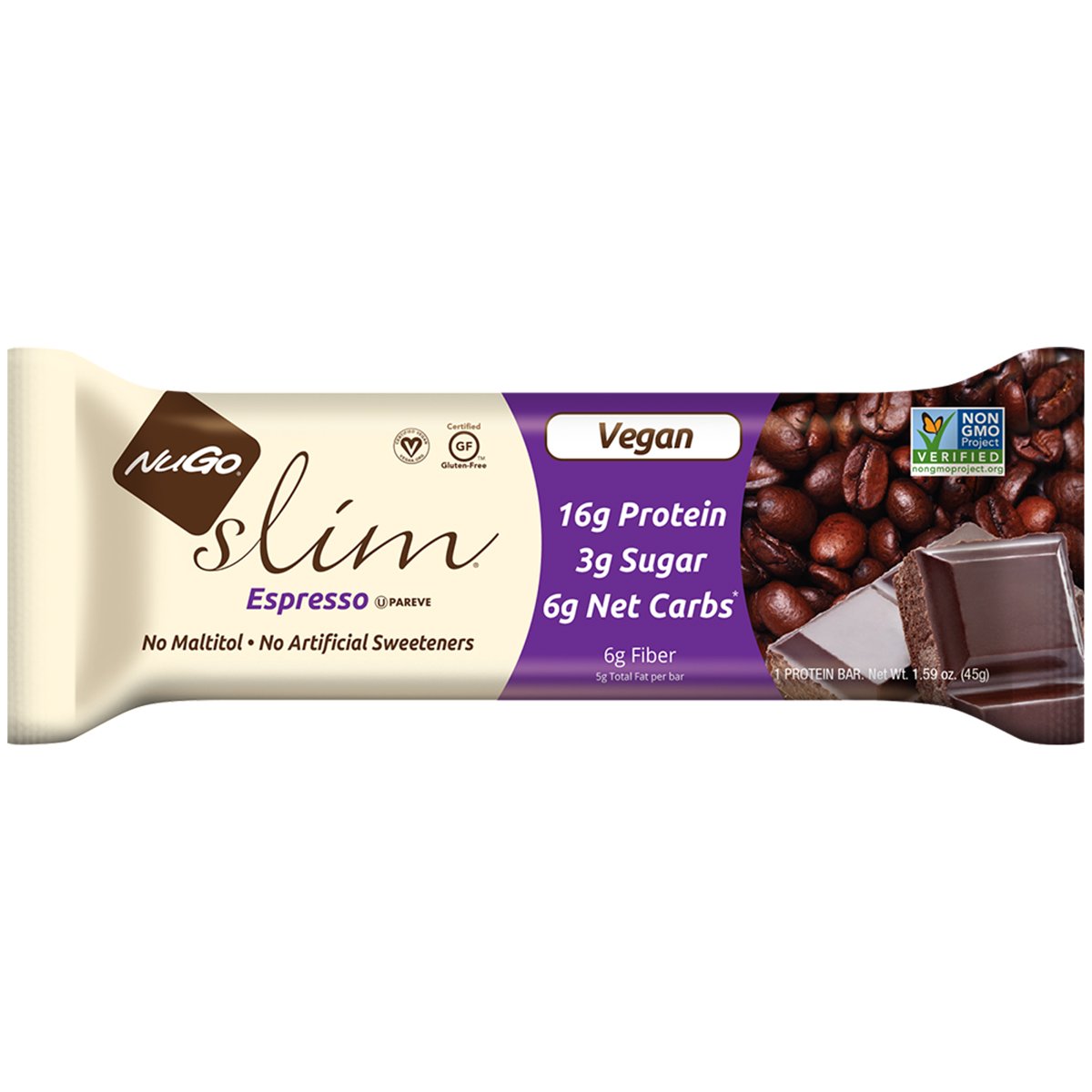 NuGo Slim Espresso Protein Bar Shop Granola & snack bars at HEB