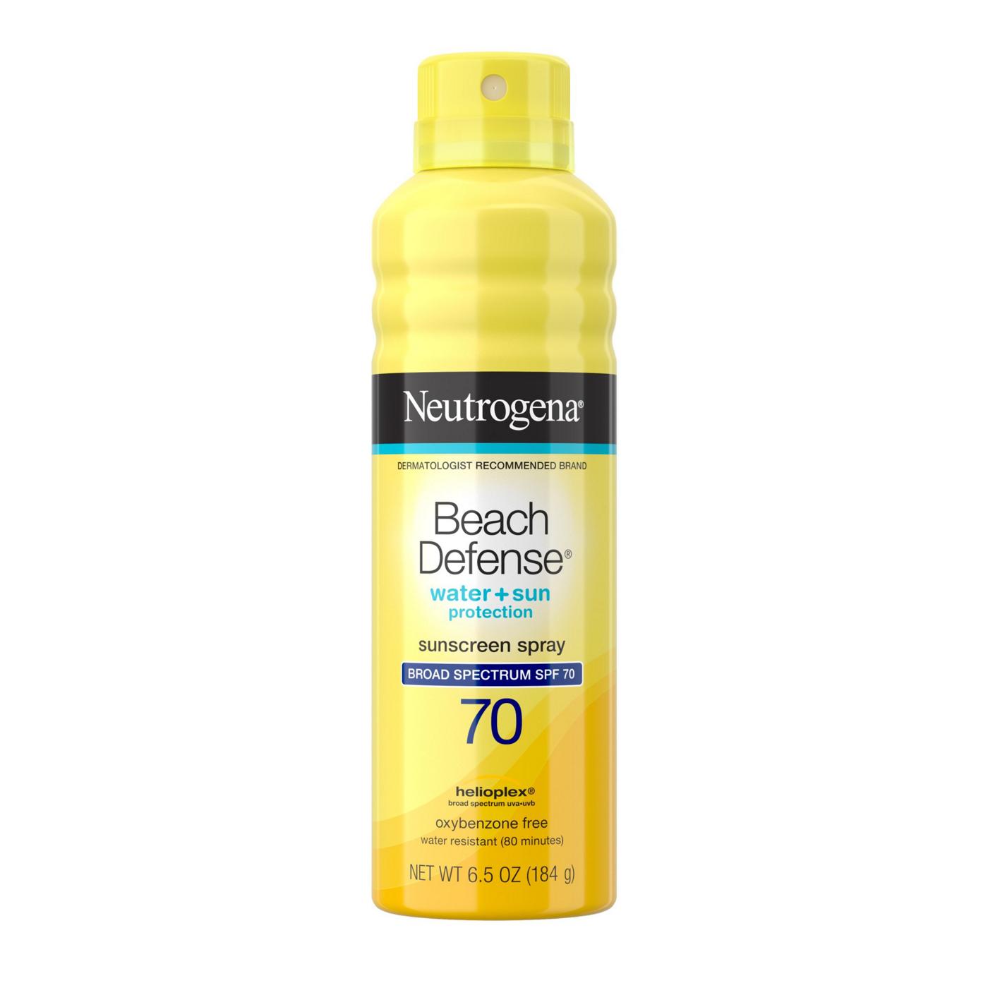 Neutrogena Beach Defense Spray Sunscreen - SPF 70; image 1 of 8