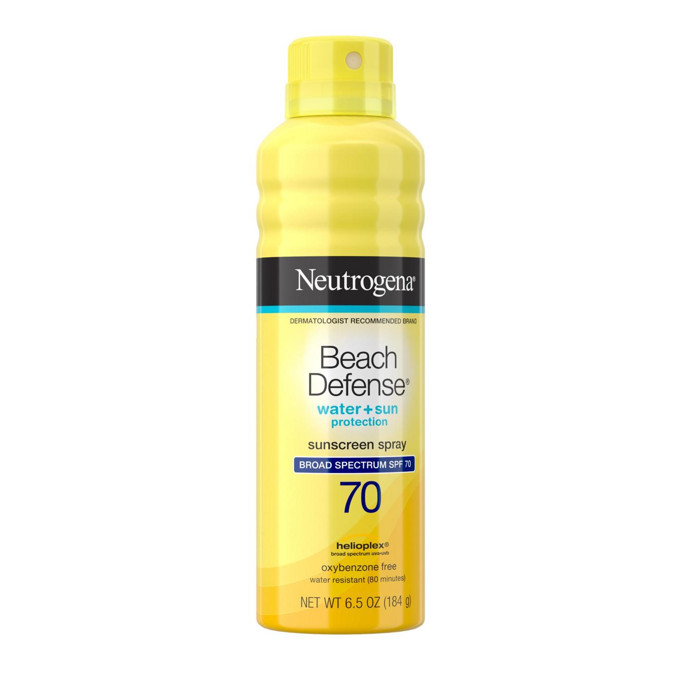 Neutrogena Beach Defense Spray Sunscreen - SPF 70; image 5 of 8