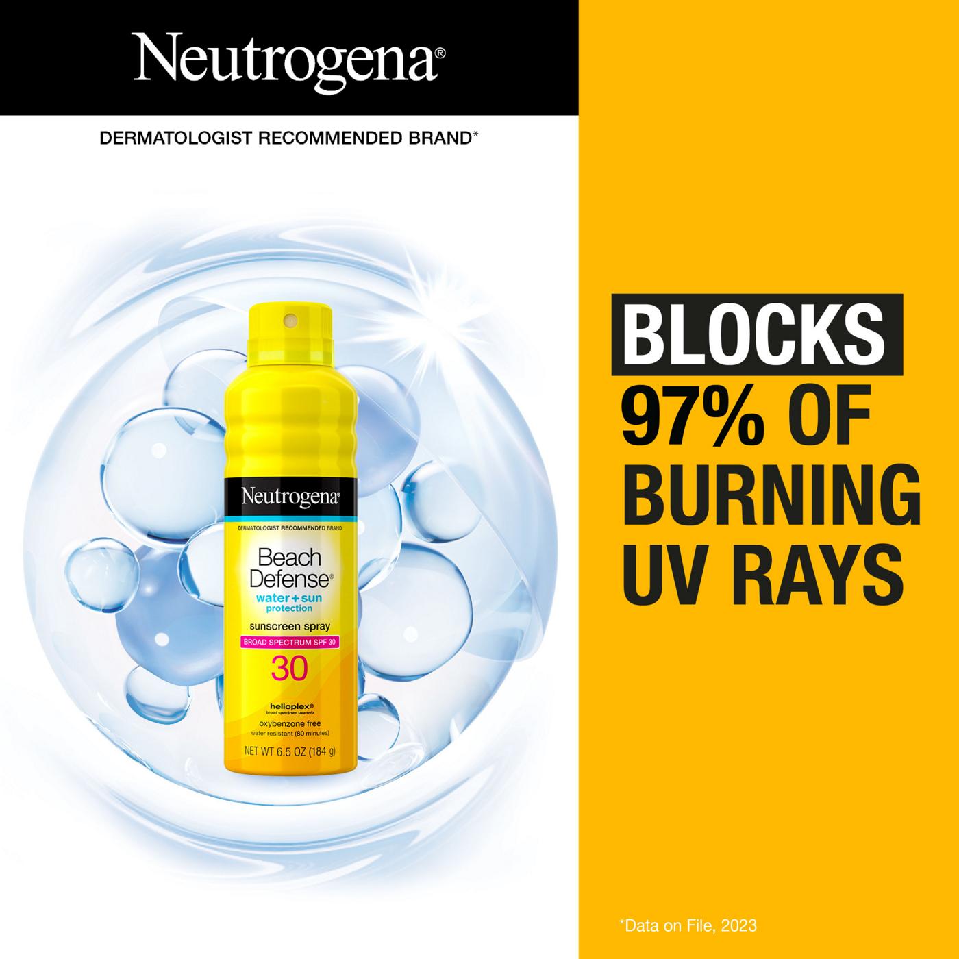 Neutrogena Beach Defense Spray Sunscreen - SPF 30; image 8 of 8