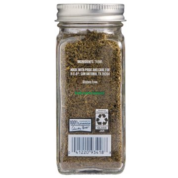 H-E-B Whole Thyme Leaves Seasoning, 0.6 oz