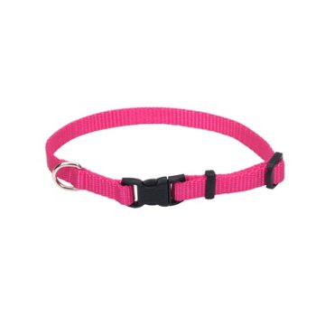Coastal Pet Products 3/8 Inch X 12 Inch Pink Adjustable Collar, EACH