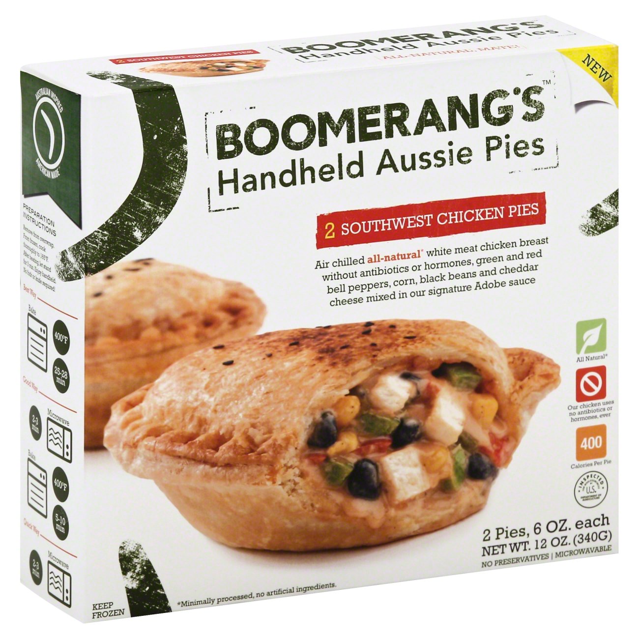 Boomerang's Southwest Chicken Aussie Pies - Shop Meals at H-E-B